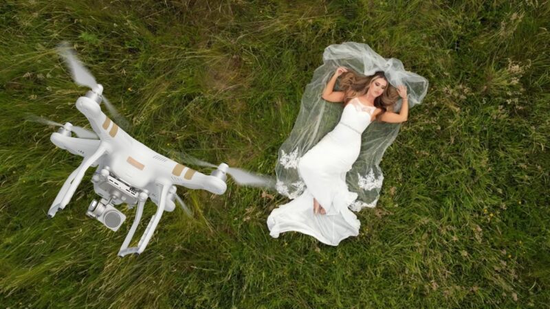 wedding drone photography